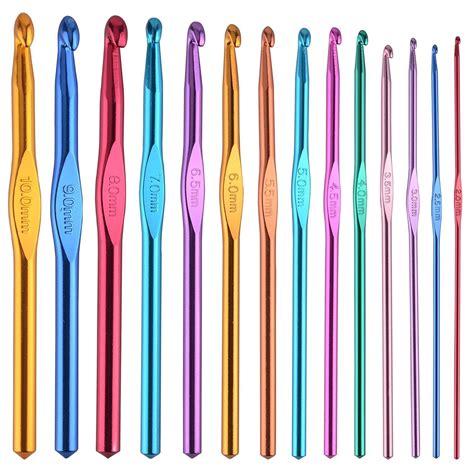 Afbeeldingsresultaten voor Different Size Crochet Hooks