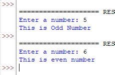 Image result for If Else for Identifying Odd and Even