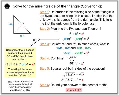 Image result for Pythagorean Theorem Examples