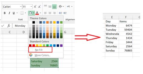 Afbeeldingsresultaten voor How to Unhighlight in Excel