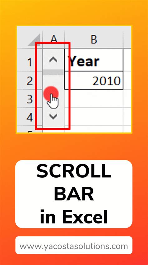 Image result for Insert Slider Scroll Bar in Excel for Data