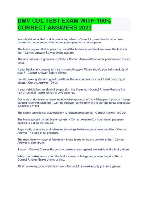 Image result for DMV CDL Written Test