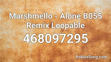 Image result for Marshmello Alone Roblox ID