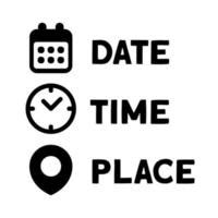 Image result for Date Time Venue Logo