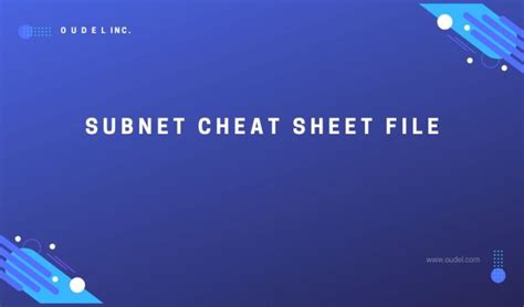 Image result for Subnet Cheat Sheeyt