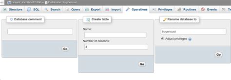 Rename Database in phpMyAdmin に対する画像結果