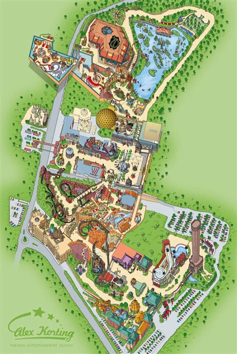 Afbeeldingsresultaten voor Theme Park Map Design