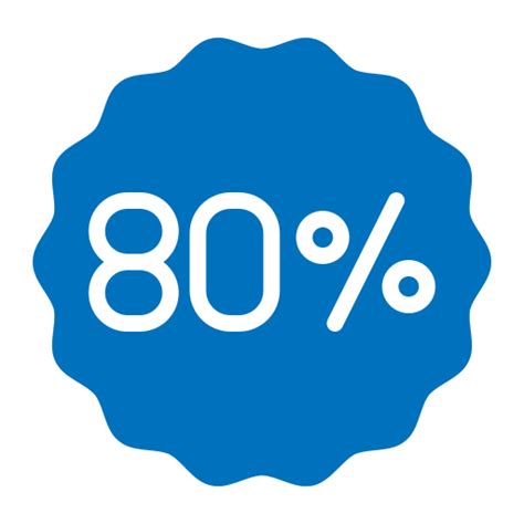 Image result for 80% Icon