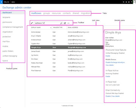 Image result for EAC Exchange Admin Center