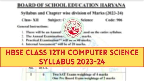Toradh íomhá ar Class 12 Computer Science Syllabus