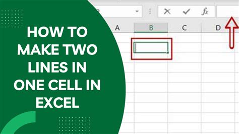 How to Make a Row Two Lines in Excel に対する画像結果