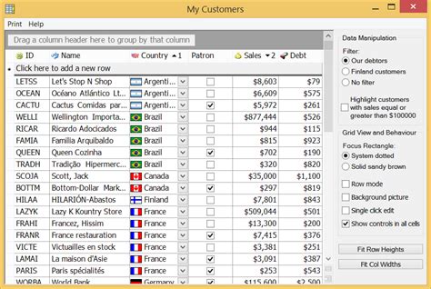 Toradh íomhá ar DataGridView Grouping WinForms