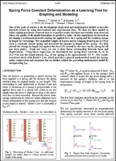 Image result for Student Lab Report Sample