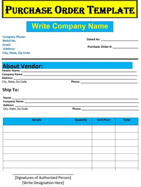 Image result for Template for Purchase Order Website