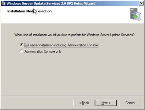 Toradh íomhá ar WSUS Install