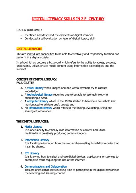 Toradh íomhá ar Digital Literacy Skills