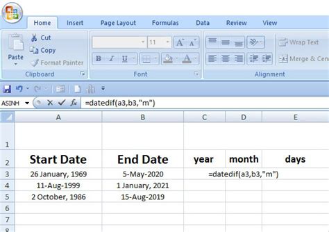Afbeeldingsresultaten voor DATEDIF Excel Not Found