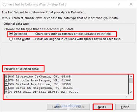 Image result for Excel Separate Data in Cell Address