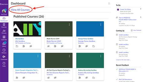 Customize your Canvas Dashboard – Emerson College Technology & Media