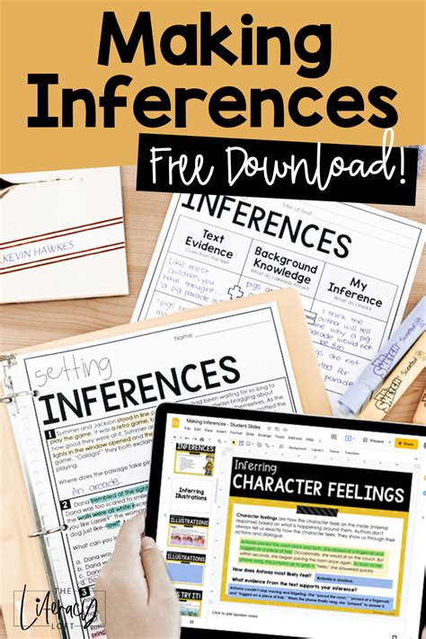 Toradh íomhá ar Making Inferences Notes