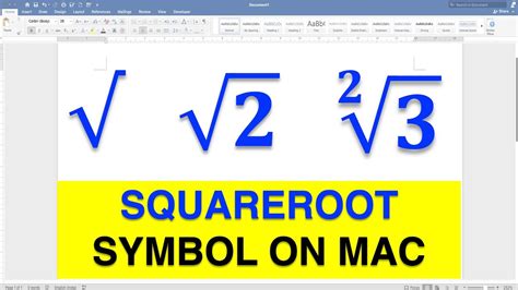 Toradh íomhá ar How to Write Square Root On Computer