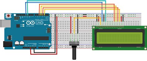 LCD 16X2 Arduino Schematics に対する画像結果