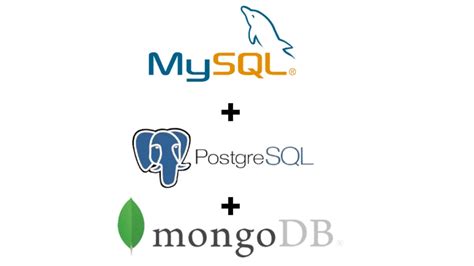 Image result for Postgre MySQL MongoDB