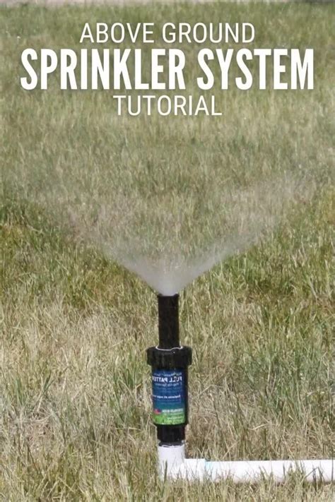 Image result for Above Ground PVC Sprinkler System