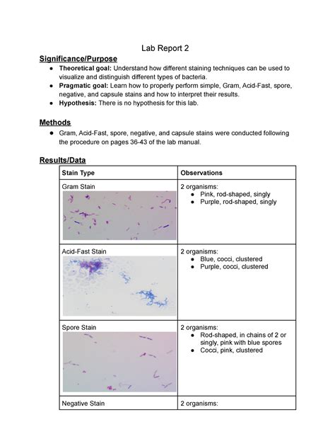 Image result for Lab Report Purpose