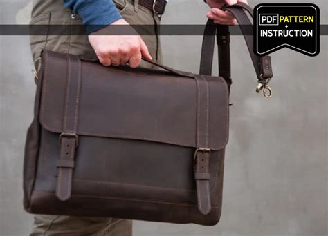 Toradh íomhá ar Leather Messenger Bag Pattern