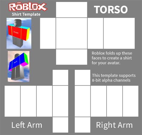Image result for Roblox Torso Template