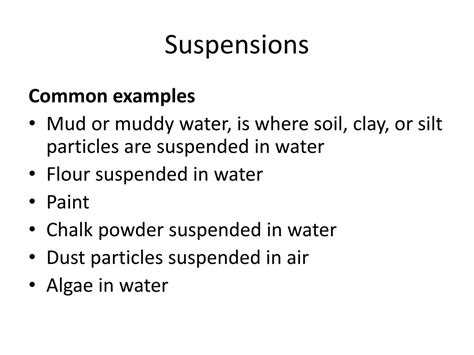Toradh íomhá ar Suspensions Examples for Grade 5