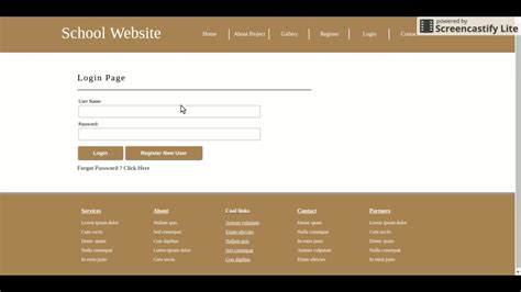 HTML Project On School Website に対する画像結果
