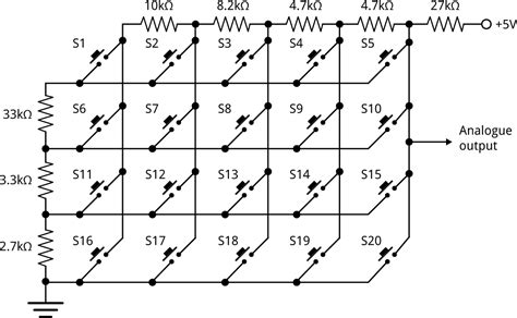 Image result for Keyboard Matrix with Diode Wiring-Diagram