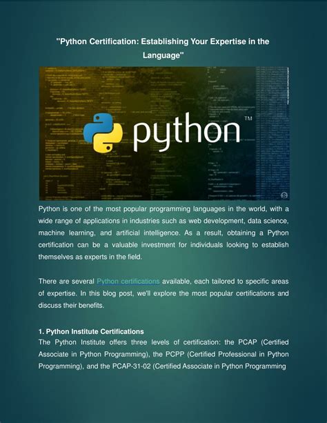 Image result for Python Official Certification
