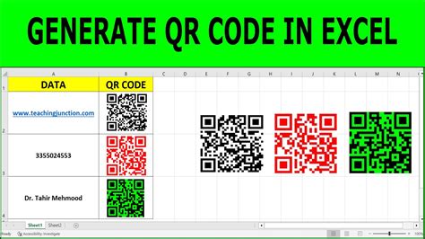 Afbeeldingsresultaten voor Auto QR Code Generator Excel