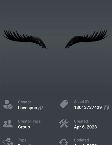 Code ID Roblox Faux Cils ਲਈ ਪ੍ਰਤੀਬਿੰਬ ਨਤੀਜਾ
