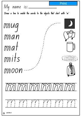 Image result for Matching Objects to Sounds From F to M