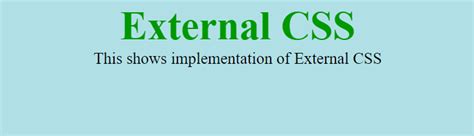 Image result for Example of External CSS