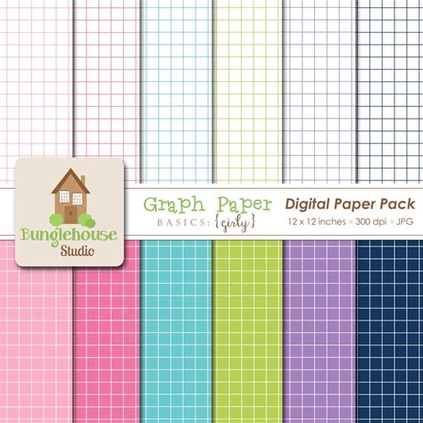 Digital Graph Paper | Instant Download | Grid Paper Downloads | Pink ...