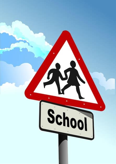 Image result for School Crossing Road Sign