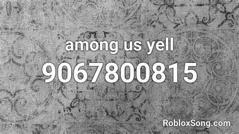Among Us Sound ID Roblox ପାଇଁ ପ୍ରତିଛବି ଫଳାଫଳ