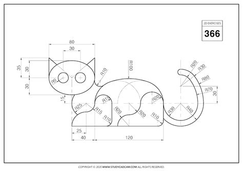 AutoCAD 2D Drawing Exercises に対する画像結果