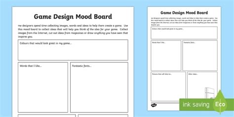 Afbeeldingsresultaten voor Mood Board Game Design