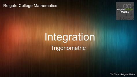 Image result for Integration Trignometry Math Site Youtube.com