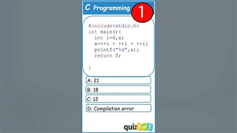 Image result for Intro to Programming C Multiple Choice Test
