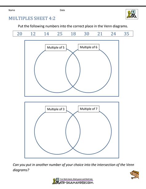 Image result for Multiples Worksheet