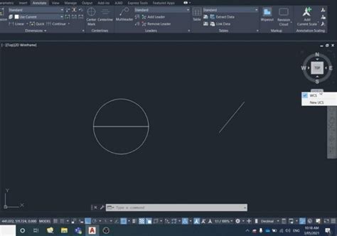 Toradh íomhá ar UCS in AutoCAD