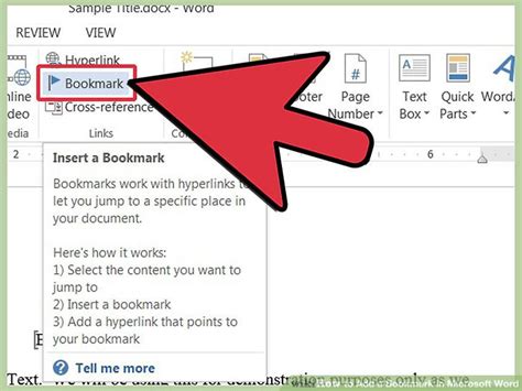 How to Add Bookmarks in Word에 대한 이미지 결과