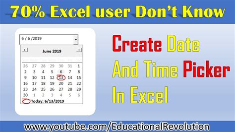 Image result for Date and Time Picker Control Excel